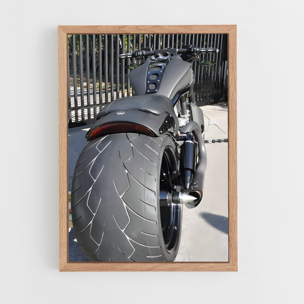 Poster moto V-rod musclée – affiche Harley-Davidson (vue 4)